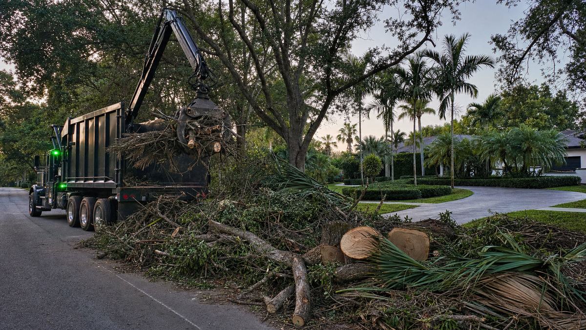 AI-generated image for the tree debris removal for homeowners guide